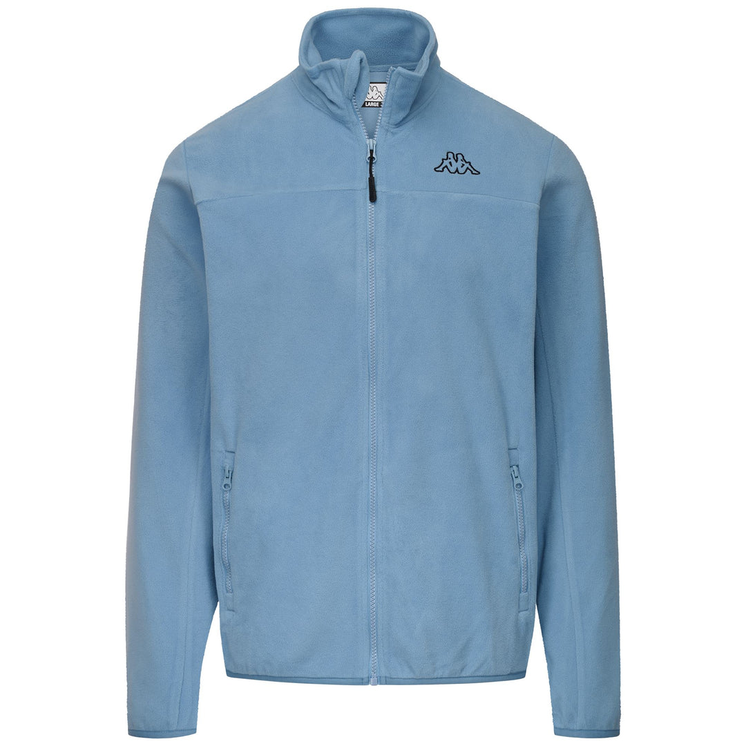 Blue dusk Men's Fleece Jacket with Zip Pockets 01