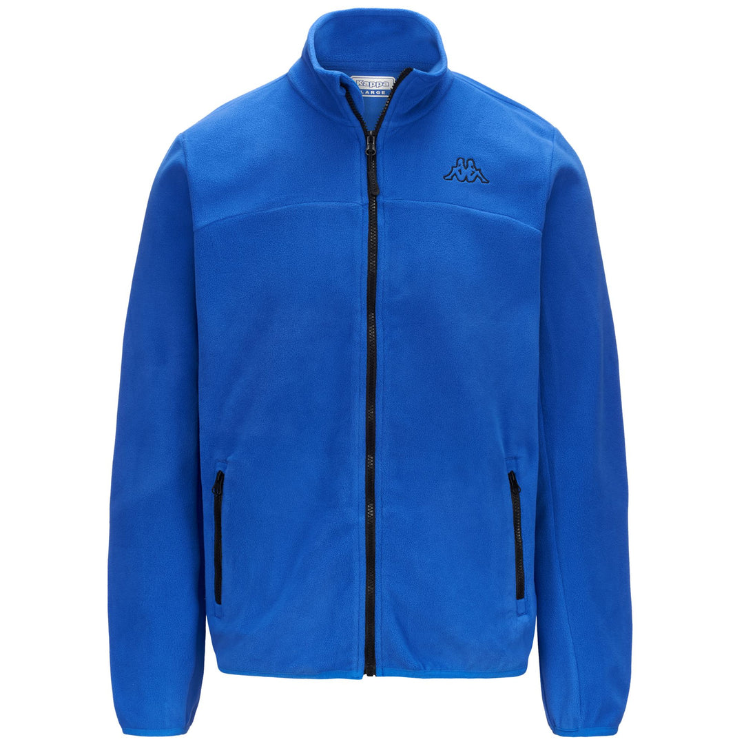 Veste polaire de sport bleue pour homme, coupe classique main