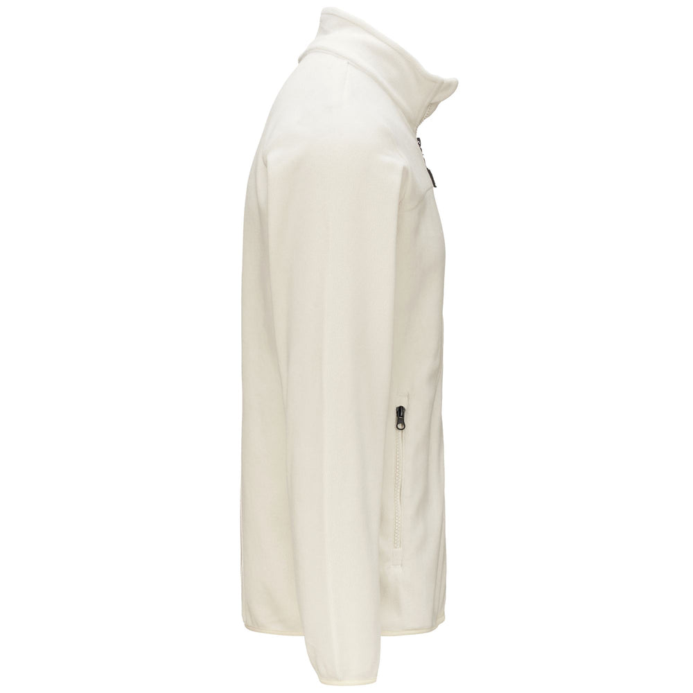 Veste polaire micro-régulière blanche pour homme, coupe classique. 02