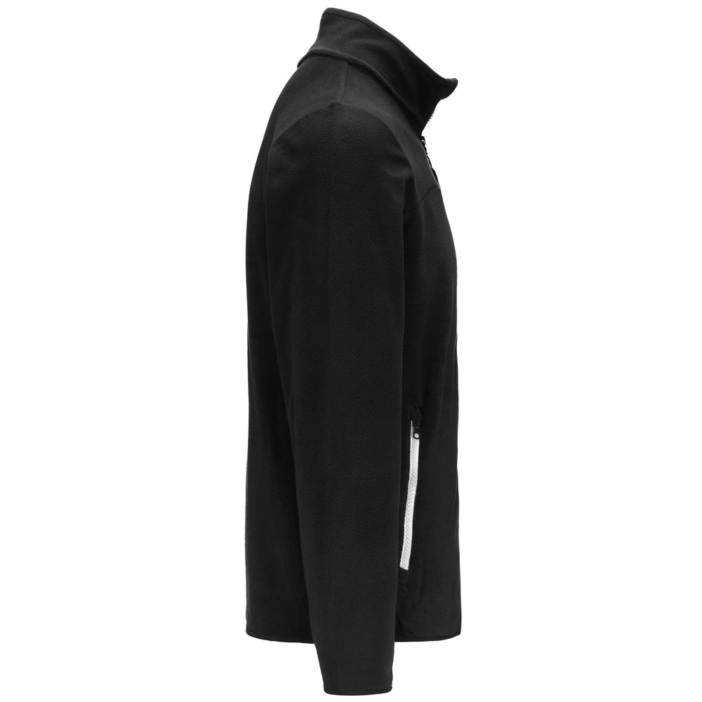 Veste de sport coupe classique en micropolaire noire pour homme 02