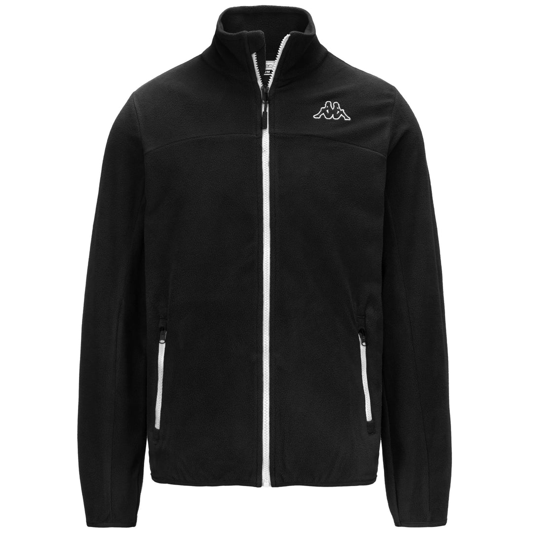 Black Men's Regular Fit Micro Fleece Sportswear Jacket 01