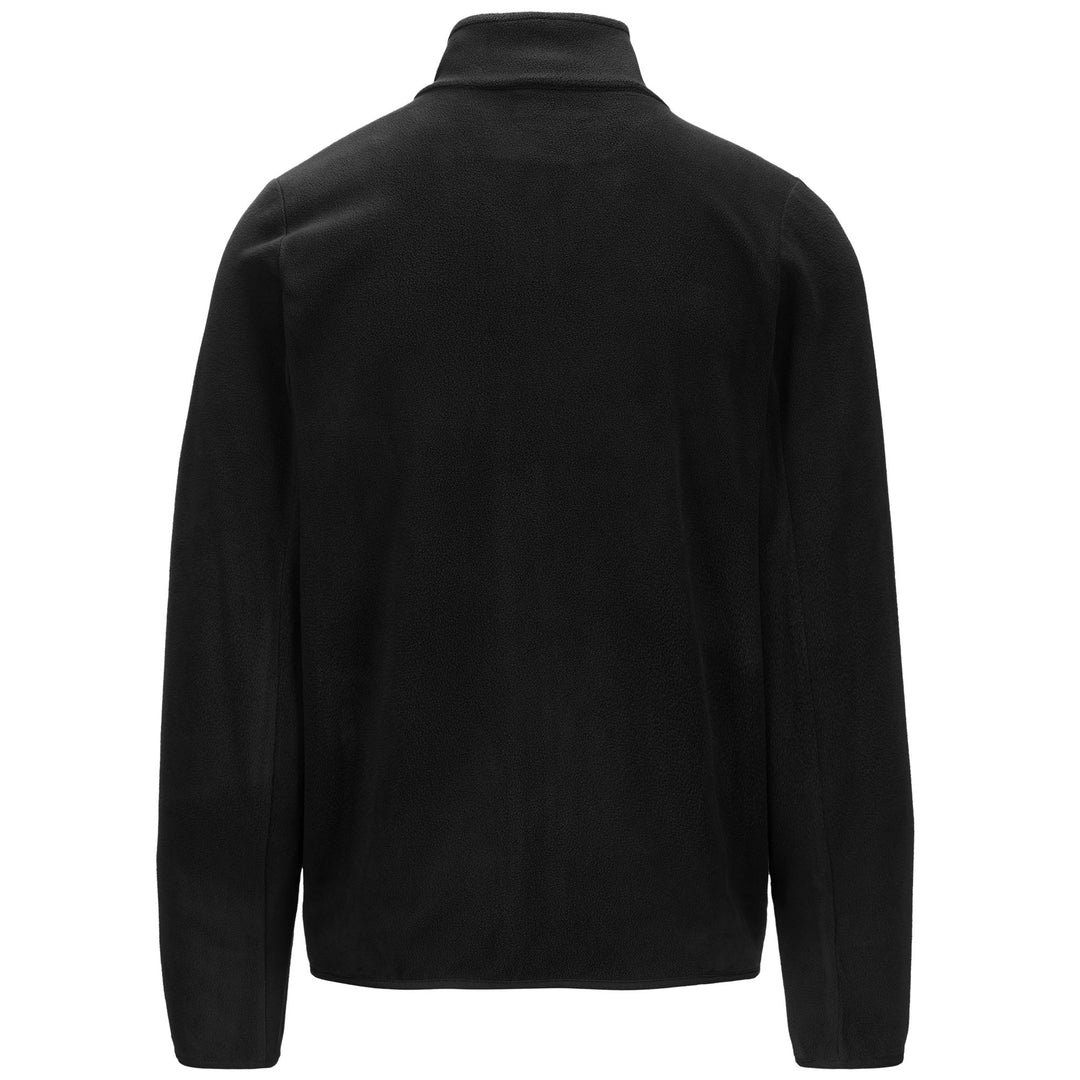 Veste de sport coupe classique en micropolaire noire pour homme main