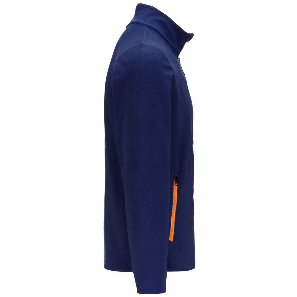 Blue Men's Regular Fit Micro Fleece Sportswear Jacket 02