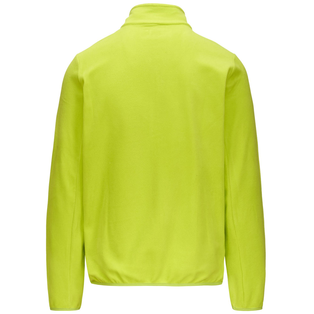 Giacca Fleece Sportiva Uomo Verde Lime con Tasche con Zip main