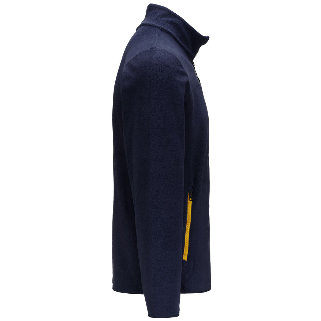 Giacca Fleece Sportiva Uomo Blu Scuro con Tasche con Zip main