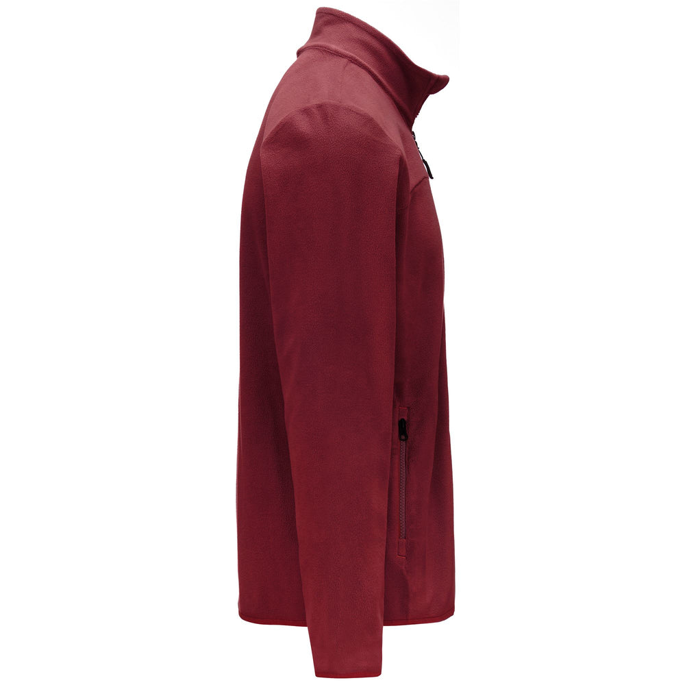 Red Men's Regular Fit Micro Fleece Sportswear Jacket 02