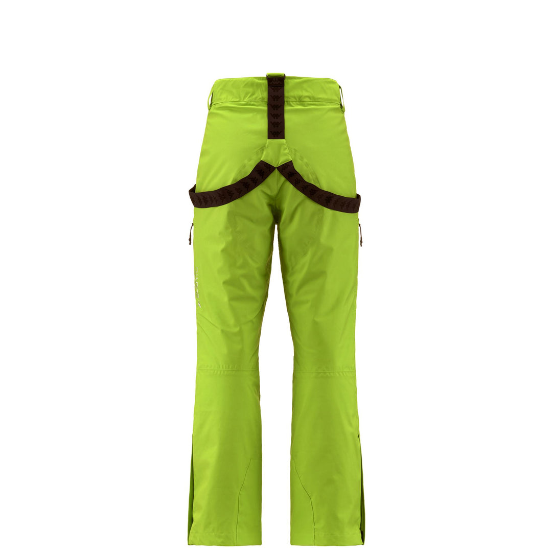 Glowing Green Men's Ski Waterproof Pants with Padding main