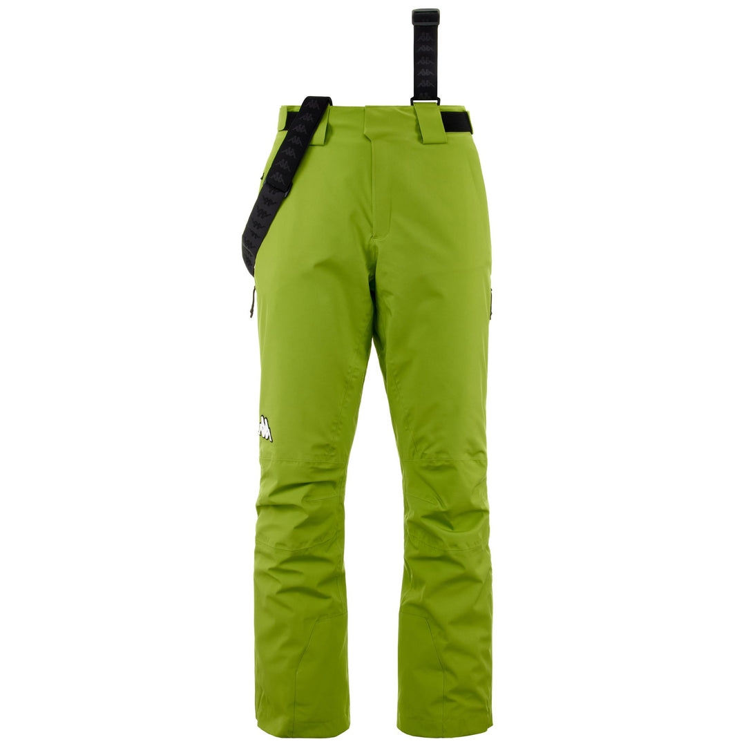 Glowing Green Men's Ski Waterproof Pants with Padding main