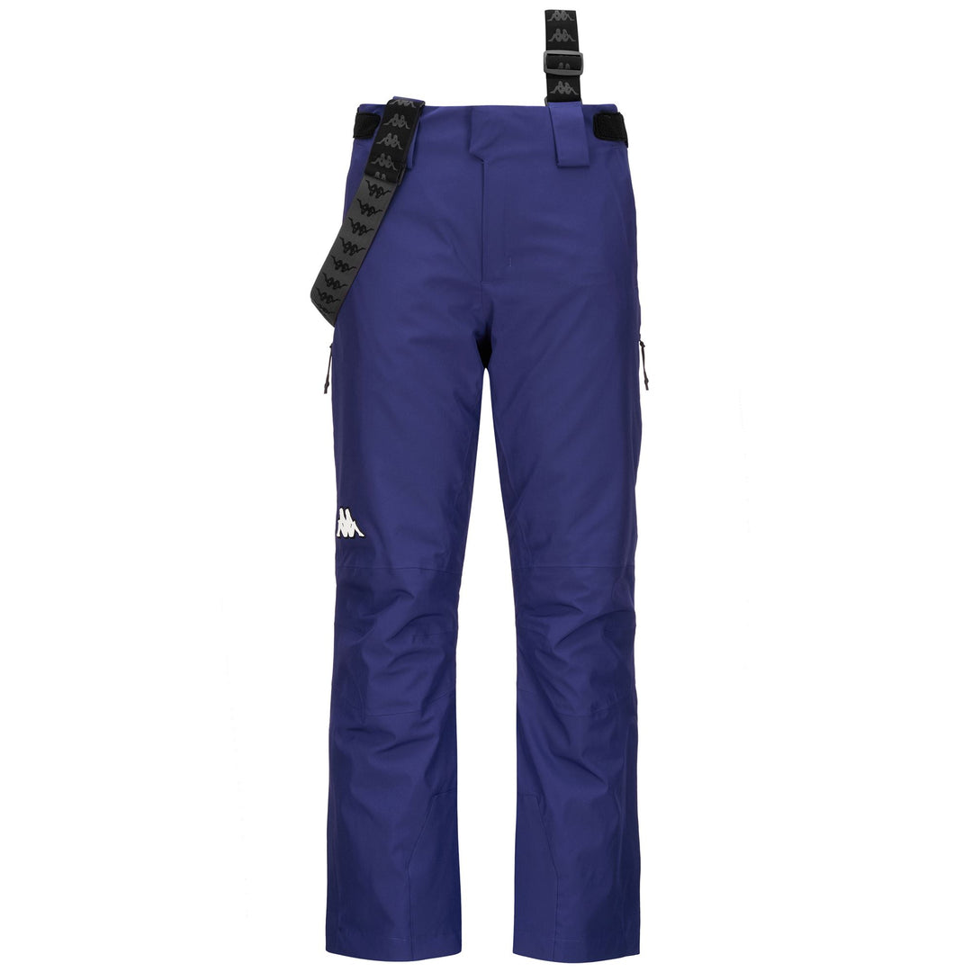 Pantalones de esquí azules Slim Fit para hombre con protección impermeable 01