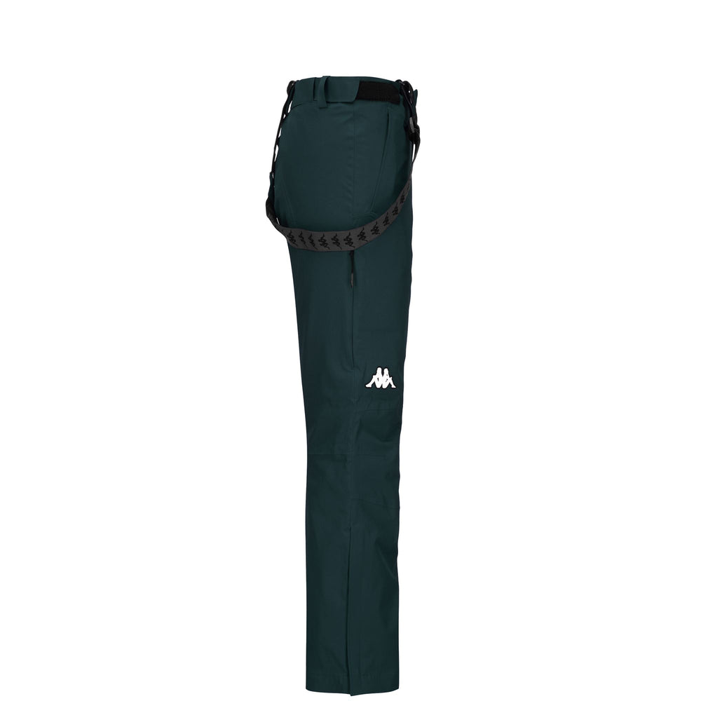 Dark Green Men's Ski Waterproof Pants with Padding 02