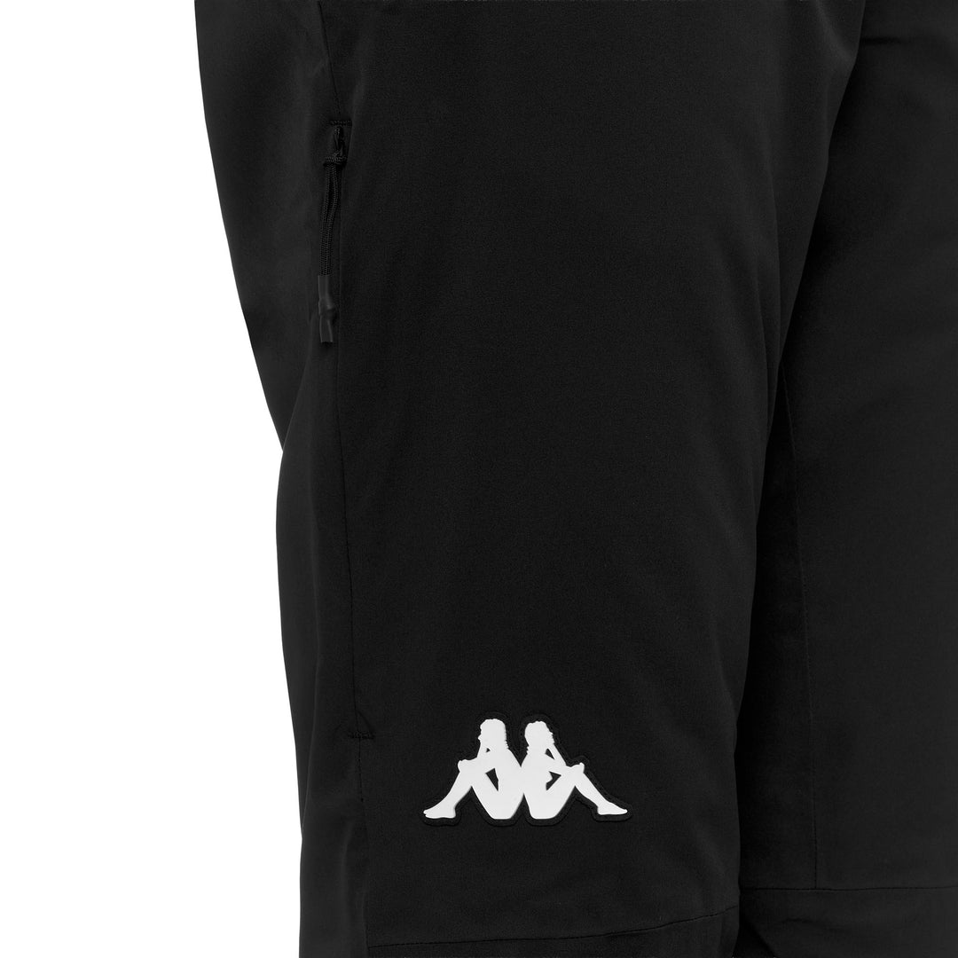 Black Men's Slim Fit Insulated Ski Pants with Waterproof Protection main