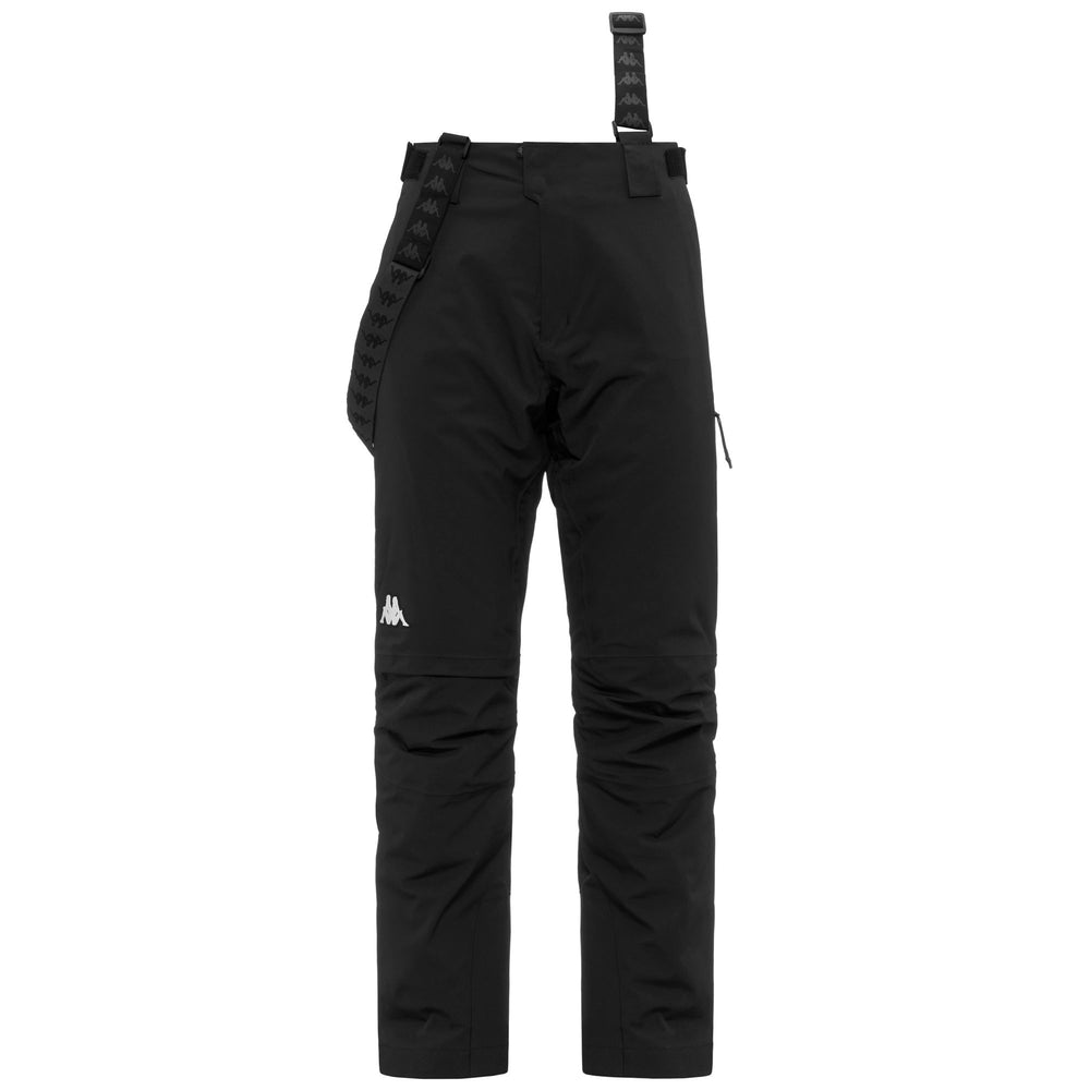 Black Men's Waterproof Padded Sport Trousers with Adjustable Waist 02