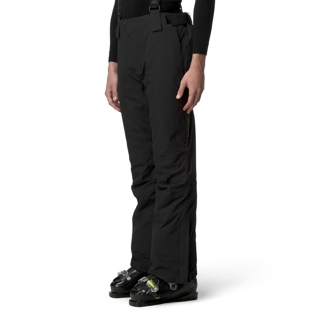 Black Men's Waterproof Padded Sport Trousers with Adjustable Waist main