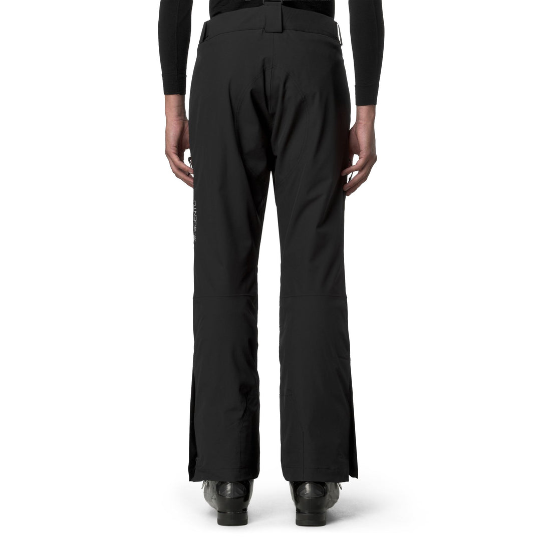 Black Men's Waterproof Padded Sport Trousers with Adjustable Waist main