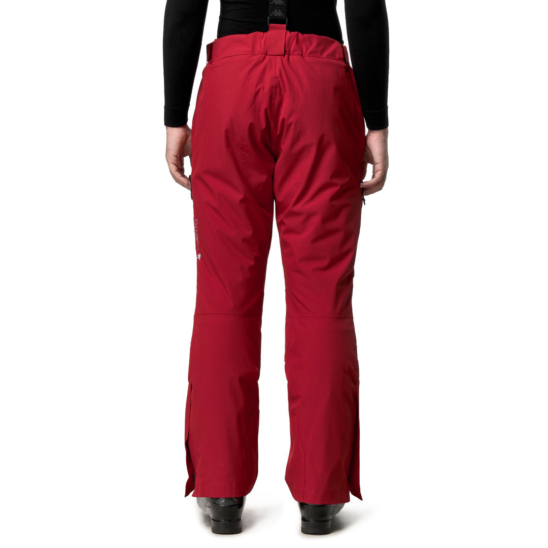 Red Men's Insulated Slim Fit Ski Pants with Waterproof Protection main