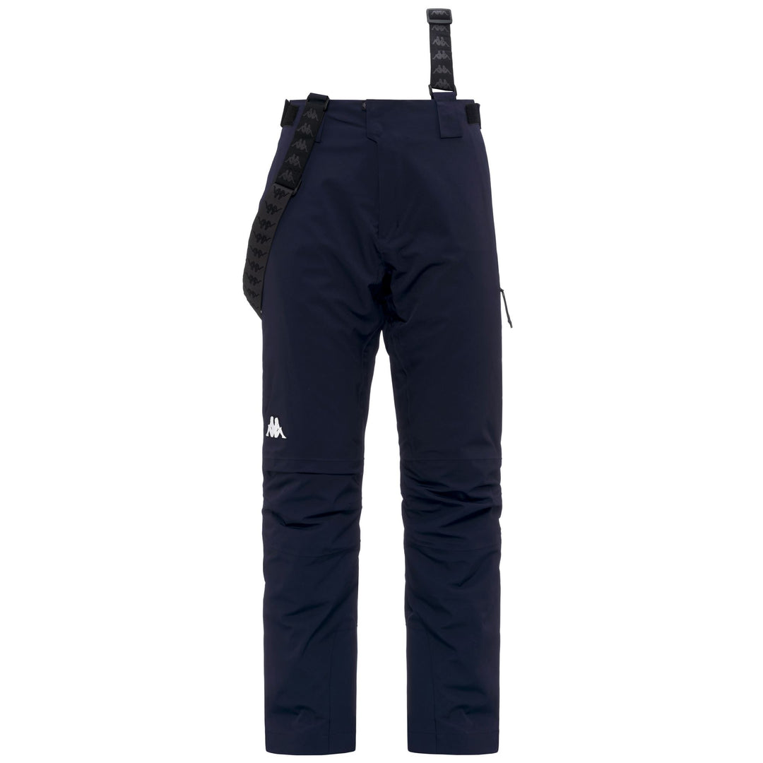 Pantalon de ski bleu pour homme, coupe slim, avec protection imperméable main