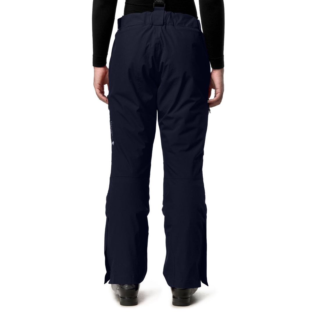 Blue Men's Insulated Slim Fit Ski Pants with Waterproof Protection main