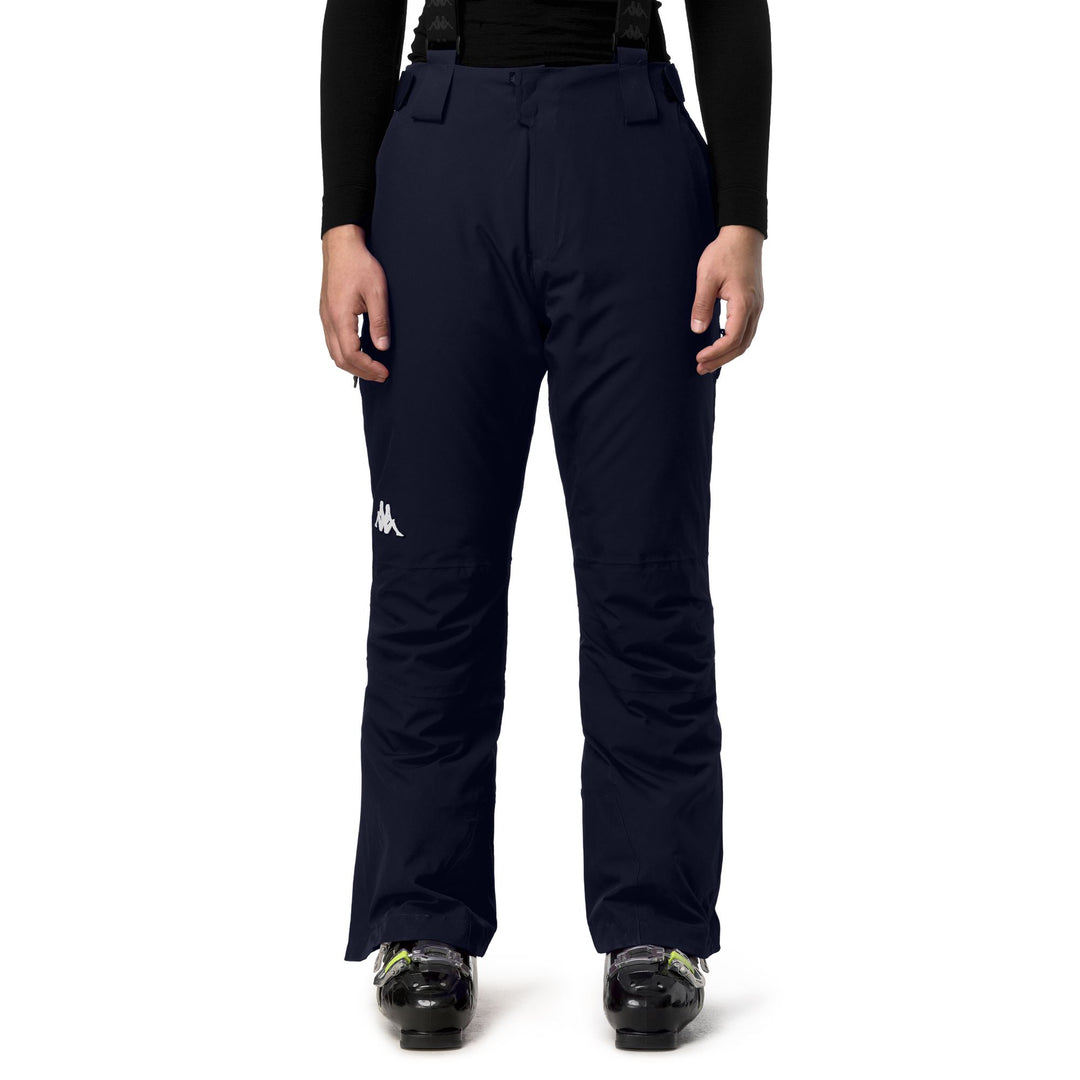 Pantalon de ski bleu pour homme, coupe slim, avec protection imperméable 01