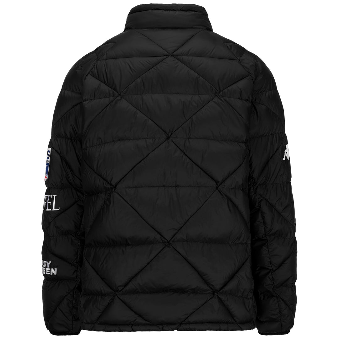 Veste de snowboard rembourrée noire unisexe coupe classique main