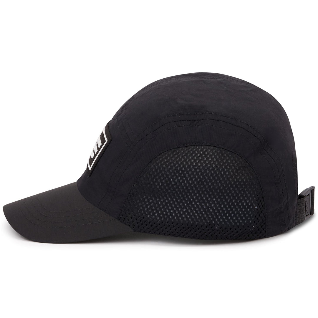Black White Unisex Sport Street Cap with Flat Visor 01