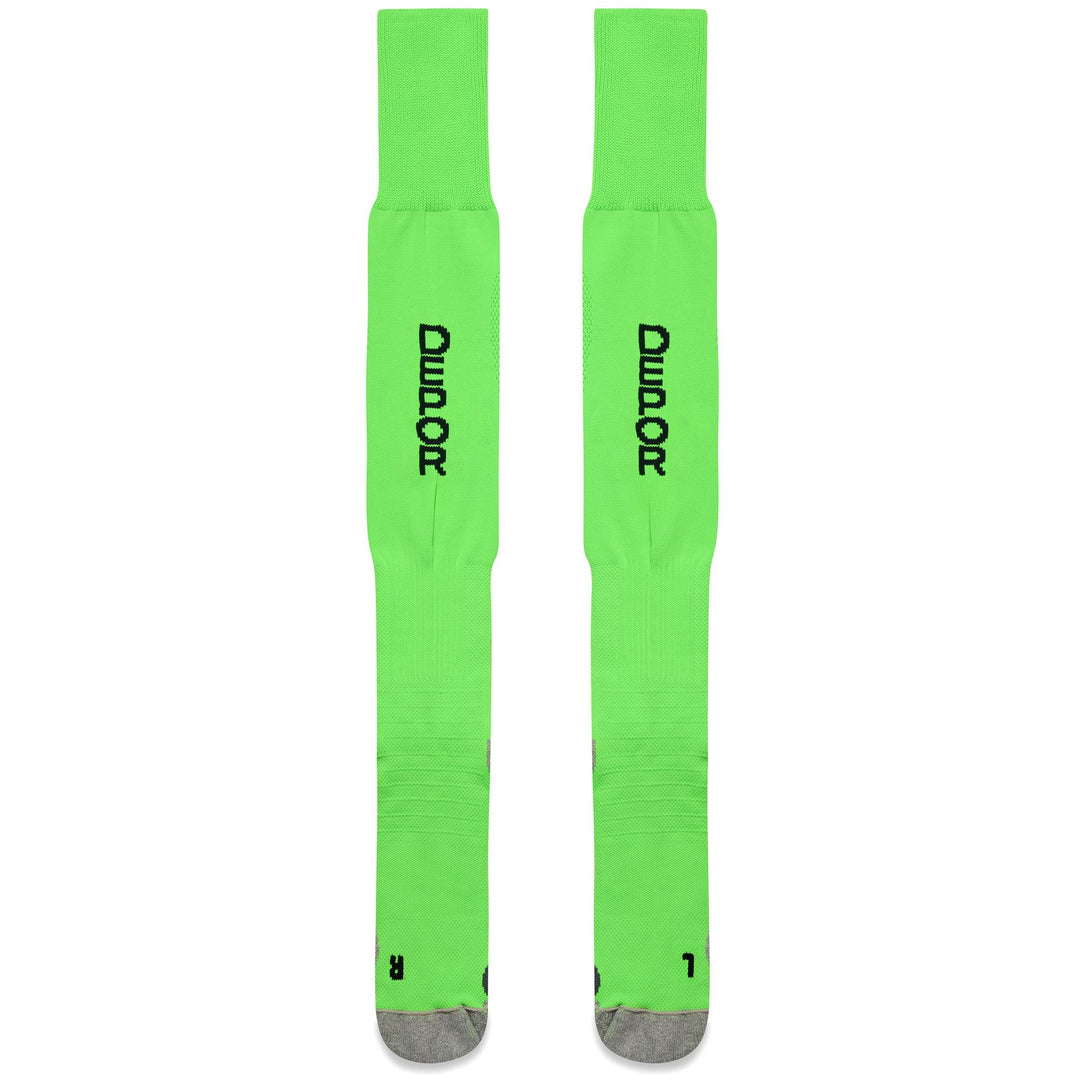 Calcetines deportivos altos hasta la rodilla para hombre, color verde neón, con amortiguación main