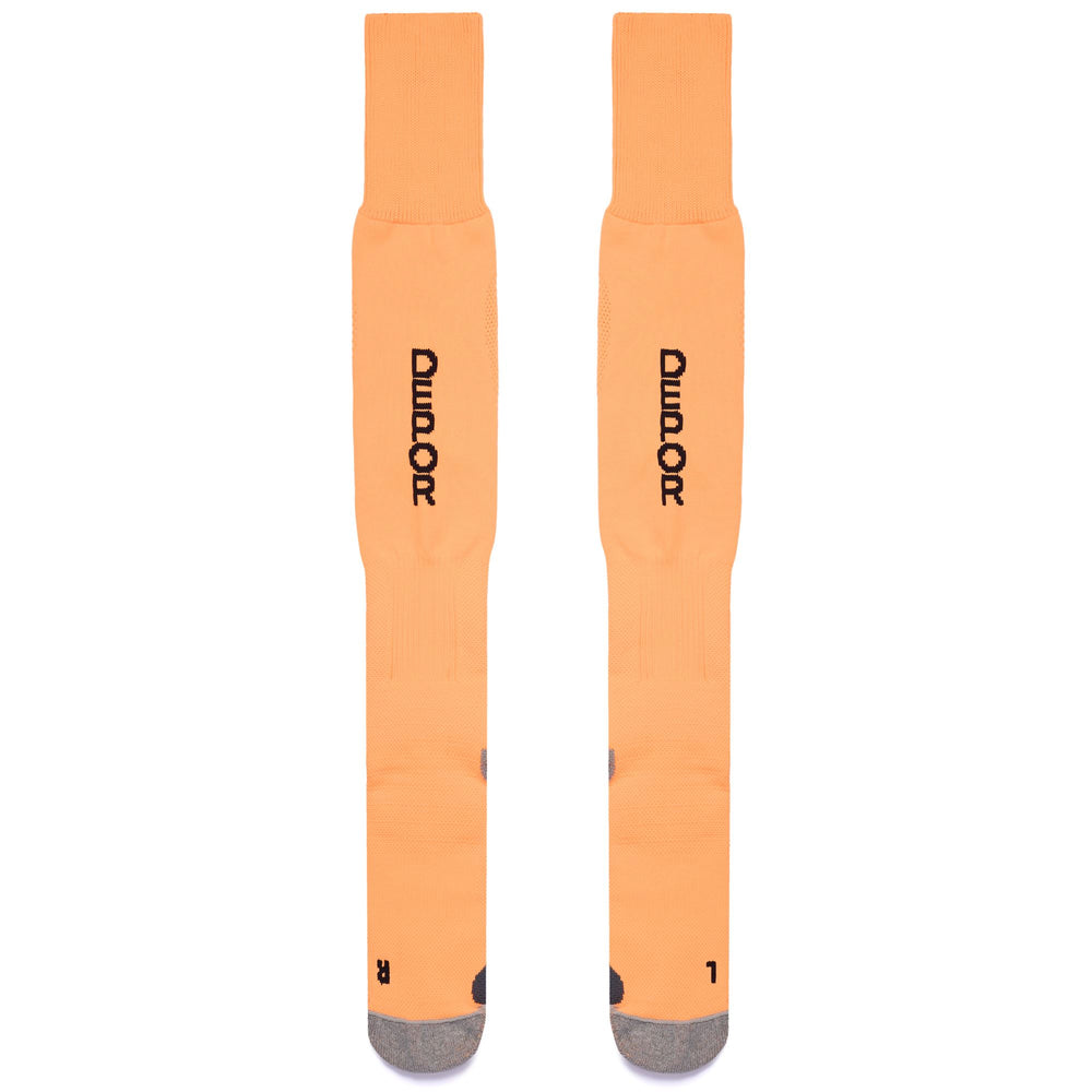 Calcetines deportivos amarillos hasta la rodilla para hombre con amortiguación anatómica 02