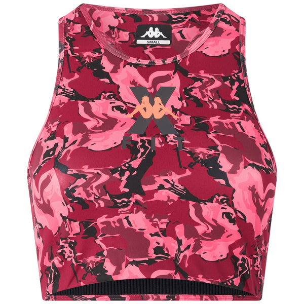 Red Women's Slim Fit Active Jersey Top in Stretch Fabric | Kappa