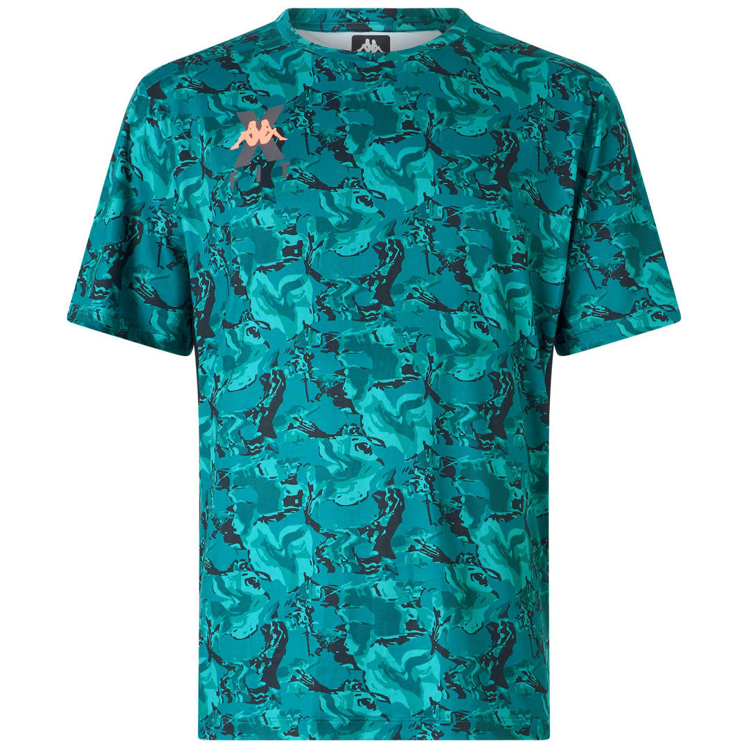 Blue Men's Active Jersey T-Shirt with Graphic Design main