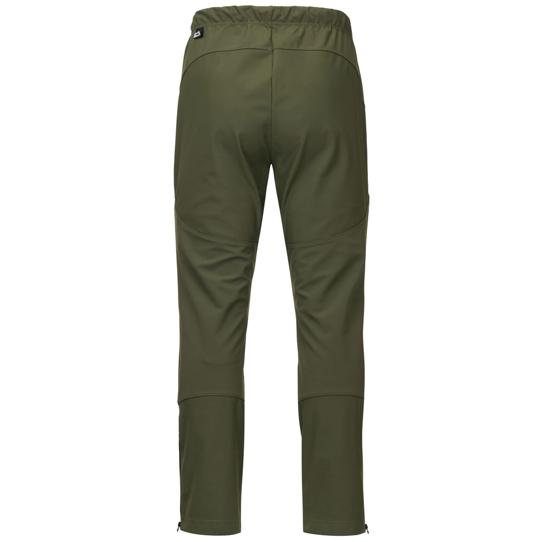 Pantalon de ski vert pour homme avec empiècements imperméables main
