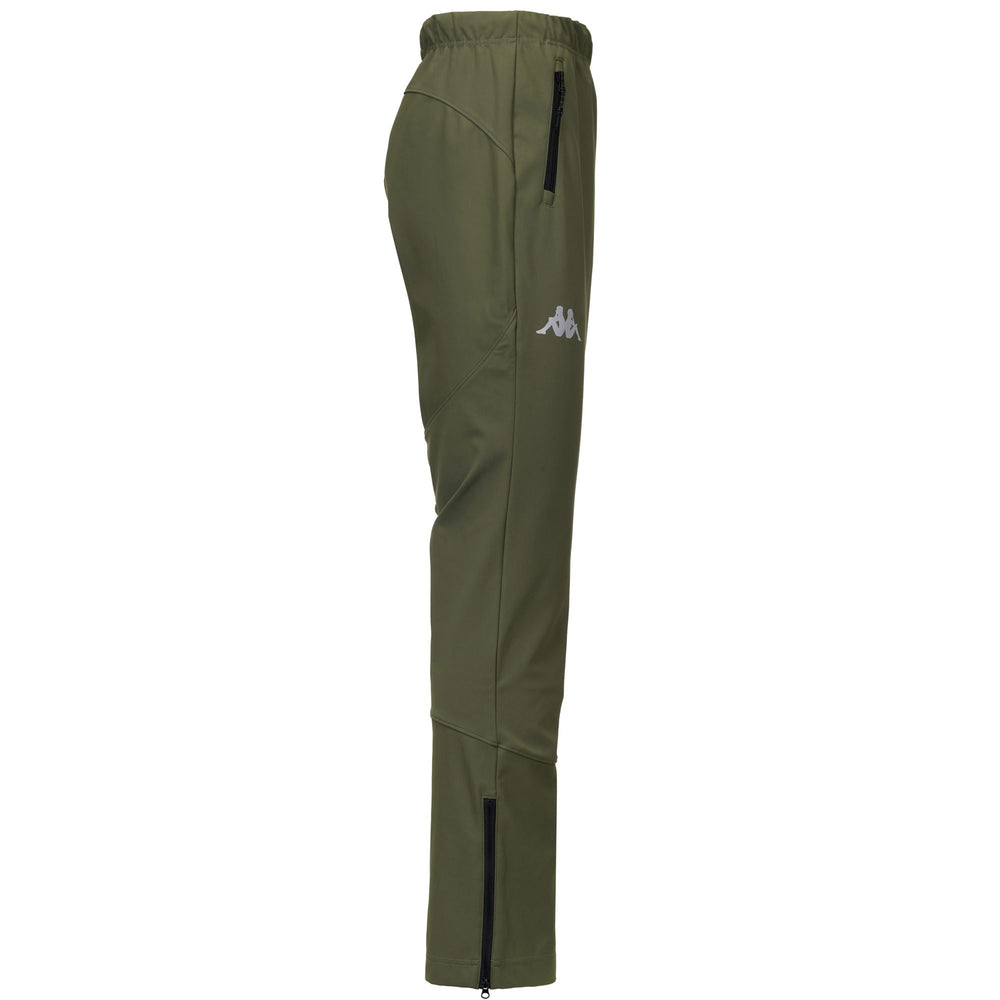 Green Men's Ski Pants with Waterproof Inserts 02
