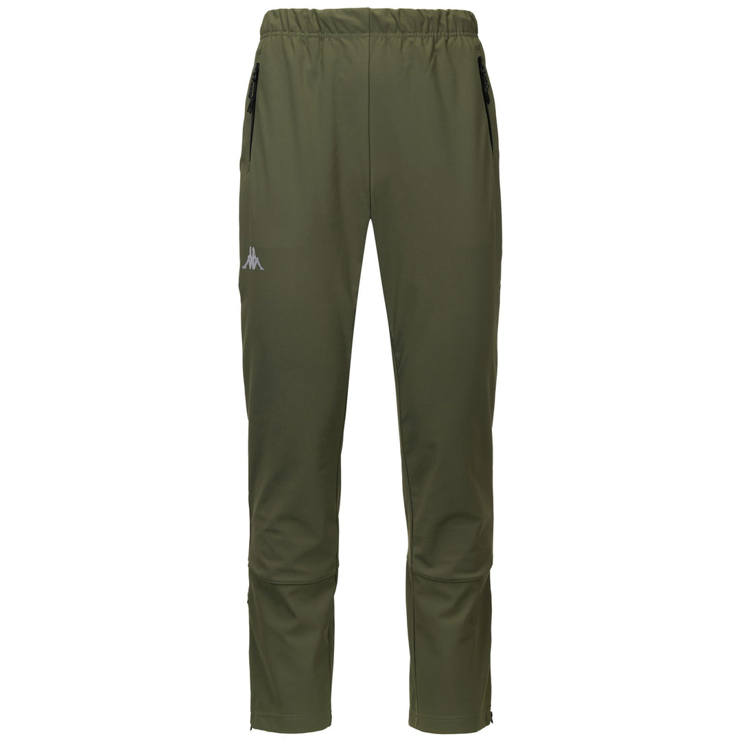 Green Men's Ski Pants with Waterproof Inserts 01