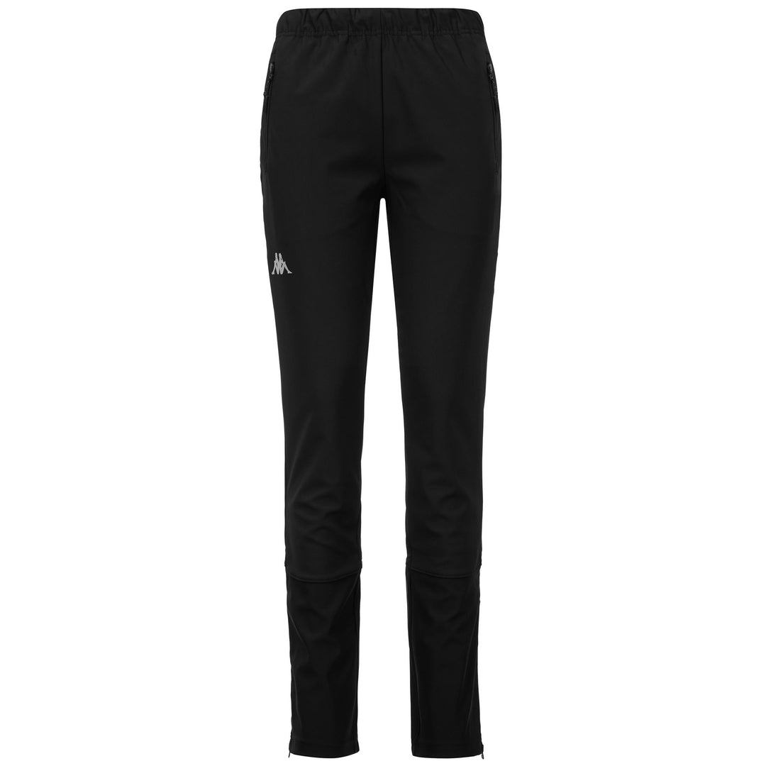 Pantalon de ski noir pour femme, coupe slim, avec empiècements extensibles et imperméables 01