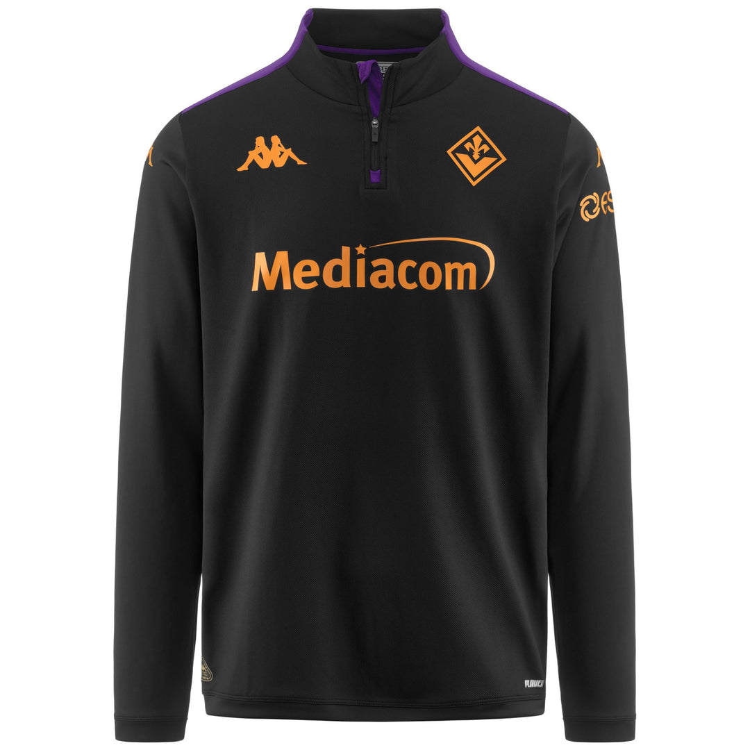 Black Violet Men's Football Training Fleece Jumper with Hydro-Way Protection 01