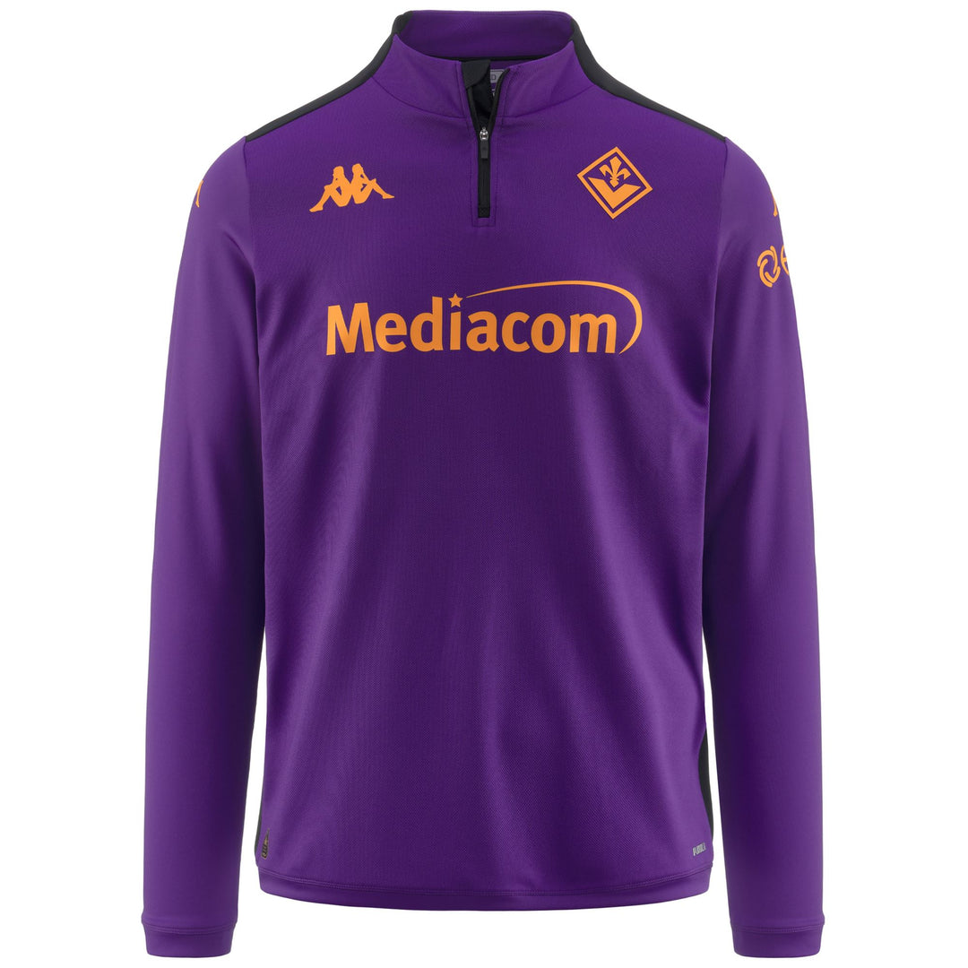 Pull d'entraînement de football ACF Fiorentina violet pour homme, coupe ajustée 01