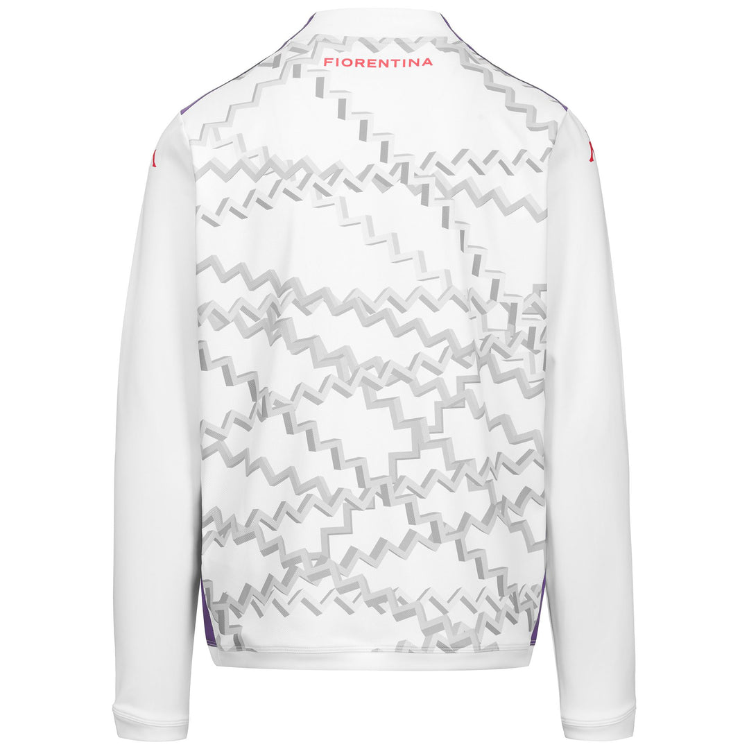 Violet white Men's Football Training Fleece Jumper with Slim Fit main