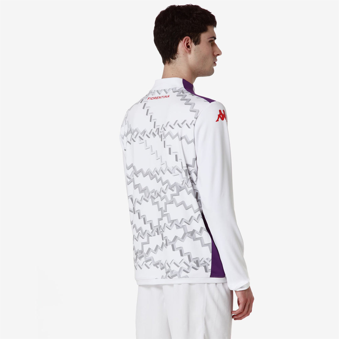White Men's ACF Fiorentina Football Training Slim Fit Jumper main