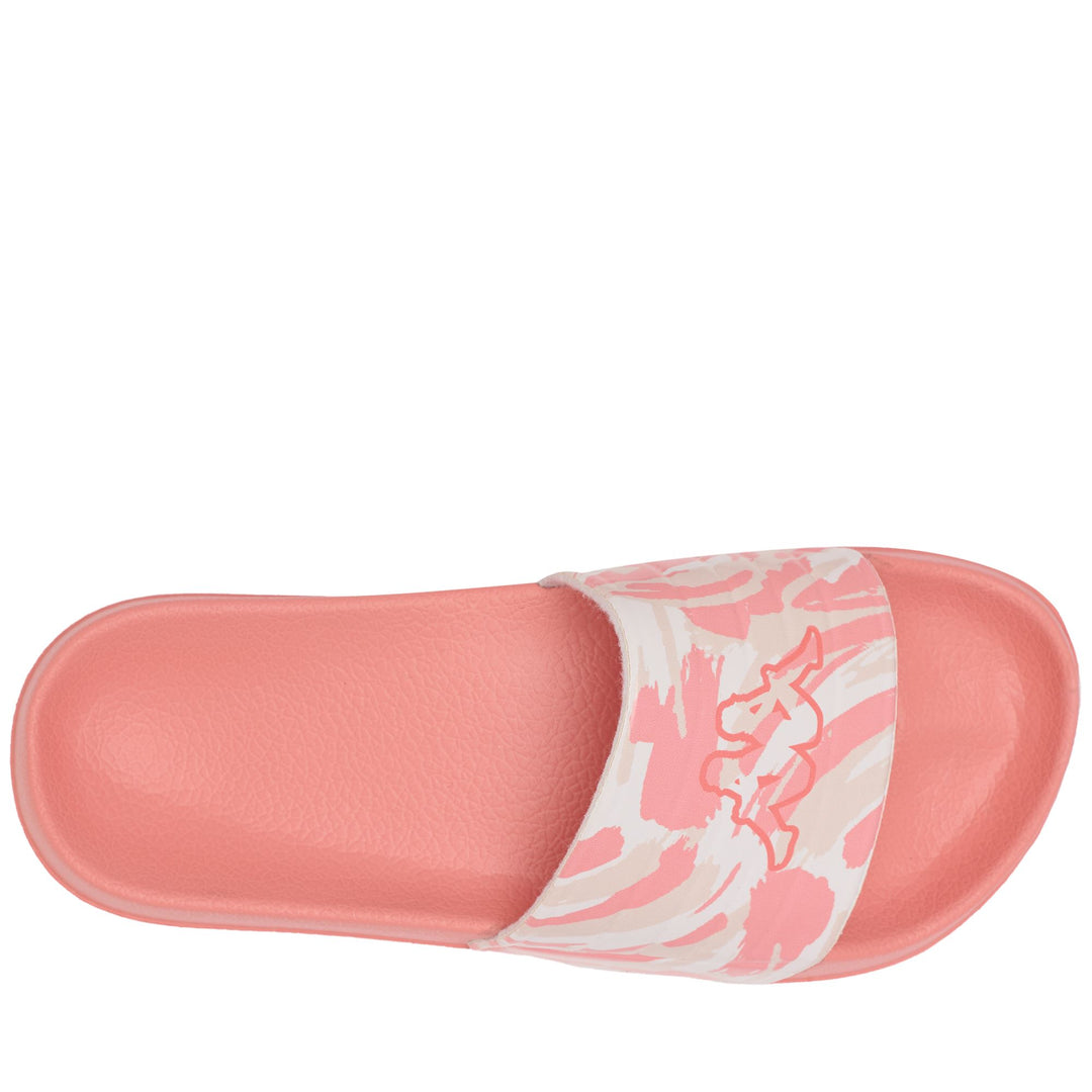 Infradito da donna a righe arancioni con tomaia sintetica main