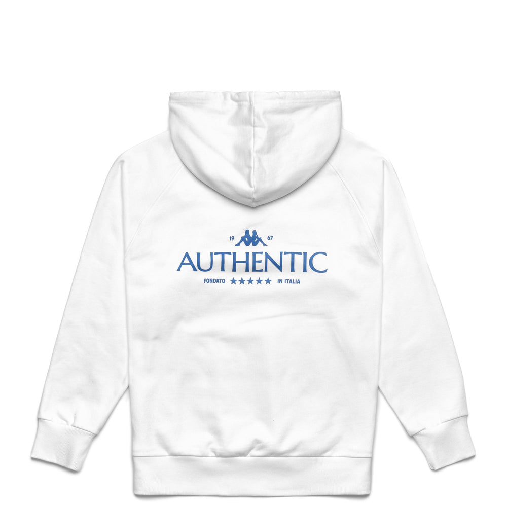 Men's White Brushed Hoodie with Kangaroo Pocket. 02