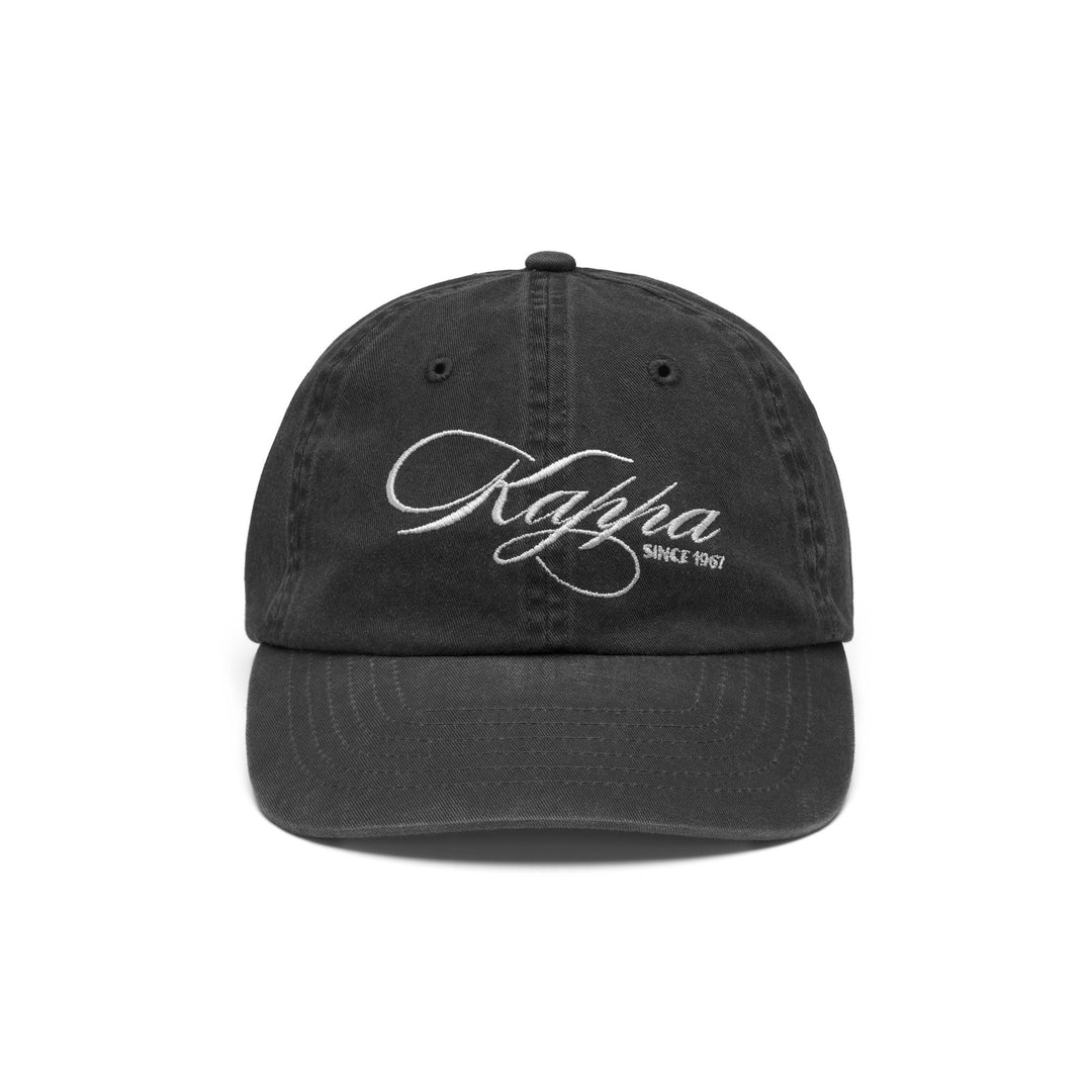 Gorra unisex de sarga negra con visera main