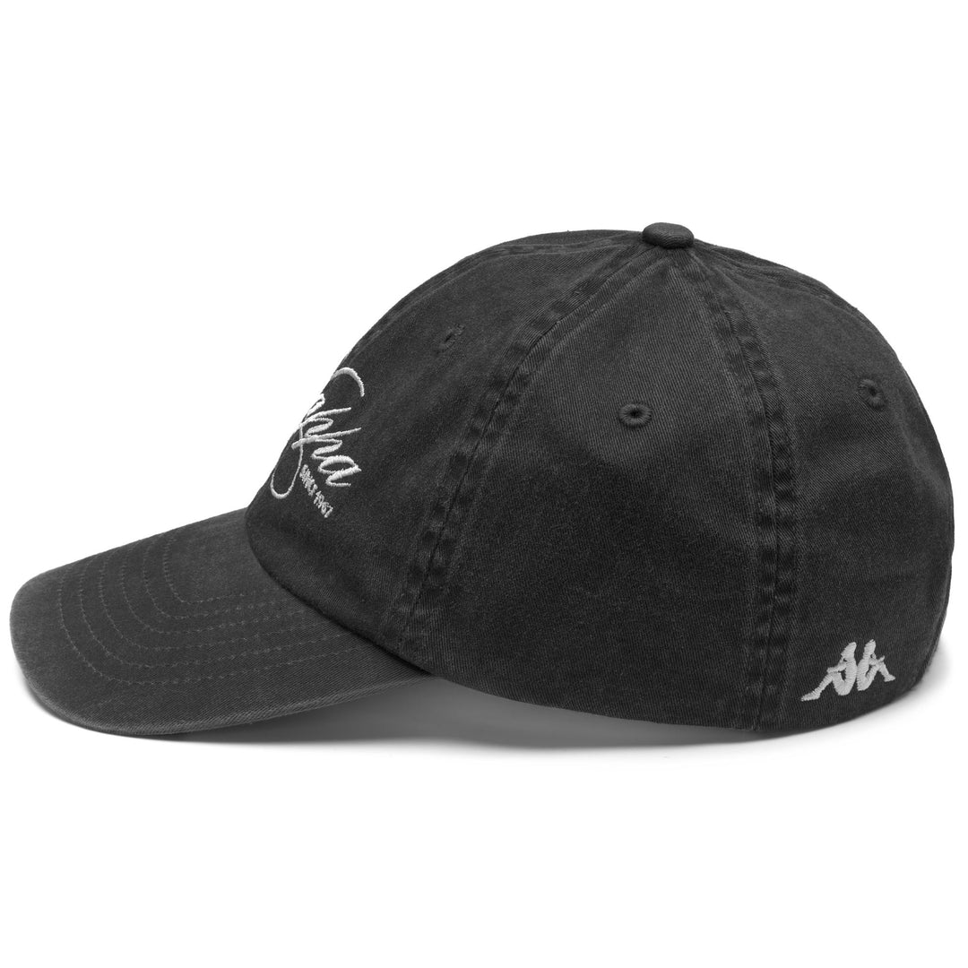 Gorra unisex de sarga negra con visera main