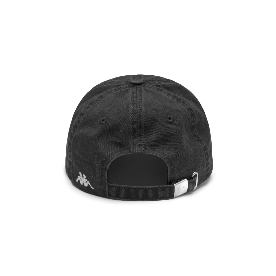 Gorra unisex de sarga negra con visera main