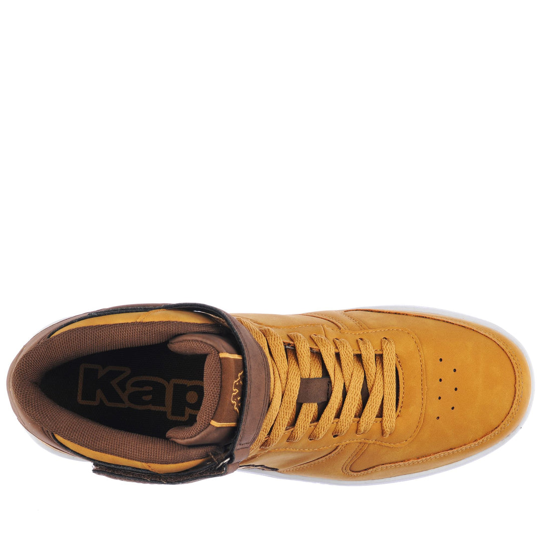 Zapatillas unisex de corte medio en color amarillo tostado con parte superior sintética main