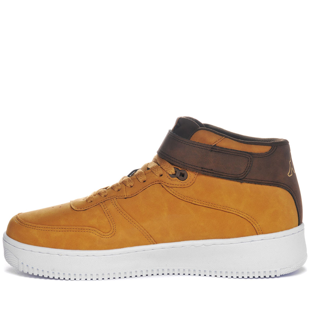 Zapatillas unisex de corte medio en color amarillo tostado con parte superior sintética main