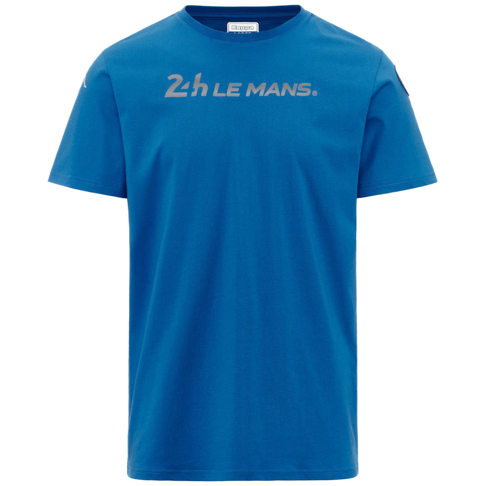T-shirt bleu en coton pour homme, coupe classique, idéal pour les courses automobiles 02