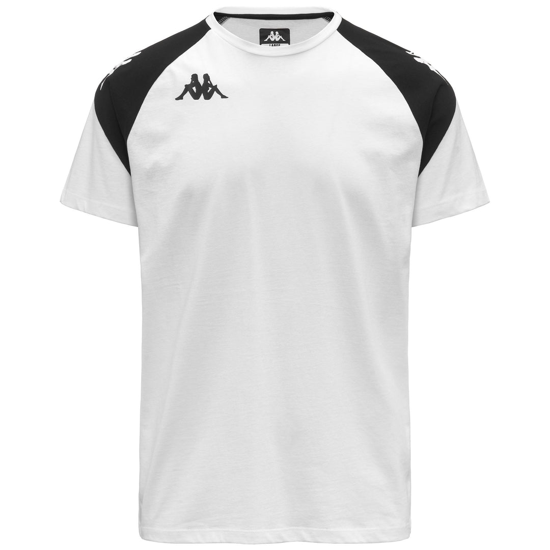 Camiseta de fútbol blanca de corte ajustado para hombre en tejido jersey 01