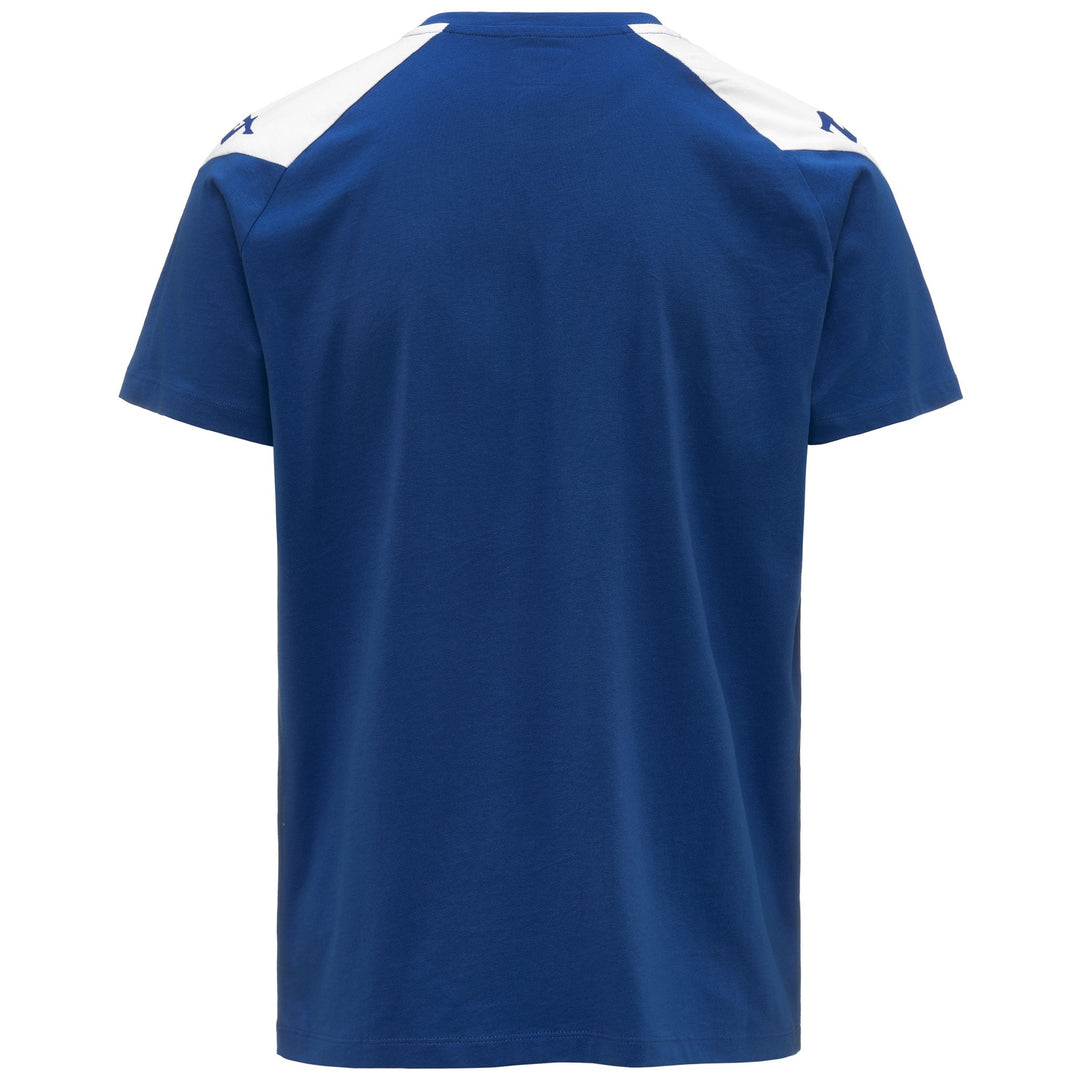 Men's Blue Slim Fit T-Shirt in Jersey Fabric for Soccer main
