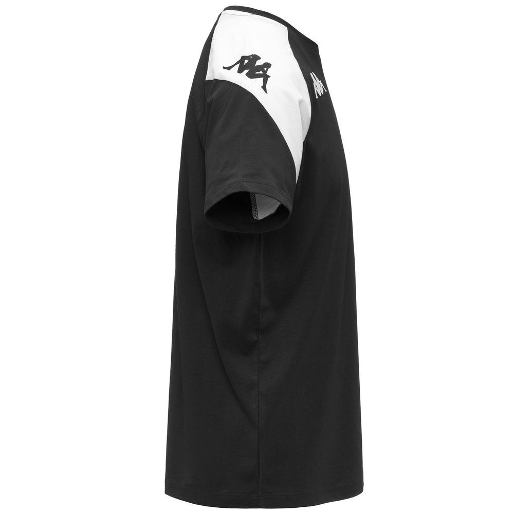 Camiseta ajustada negra de fútbol para hombre en tejido jersey 02