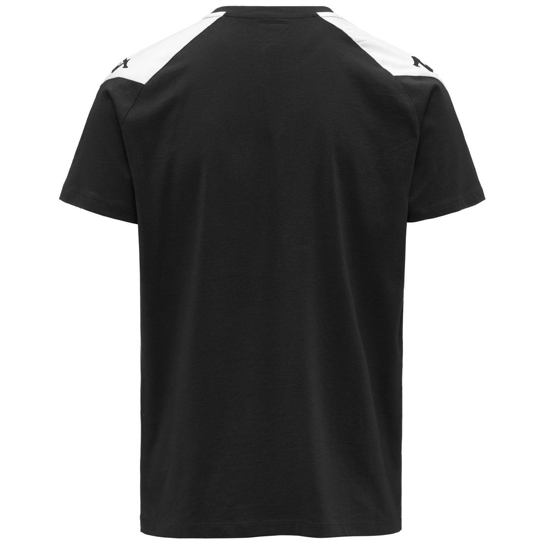 T-shirt slim fit da uomo in bianco e nero con logo Omini main