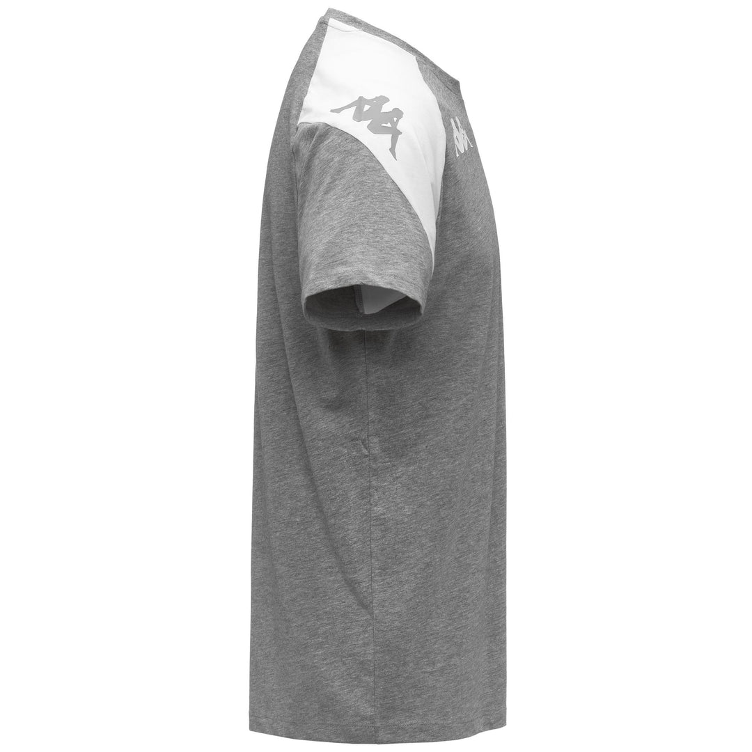 T-shirt da calcio slim fit da uomo grigia in tessuto jersey main