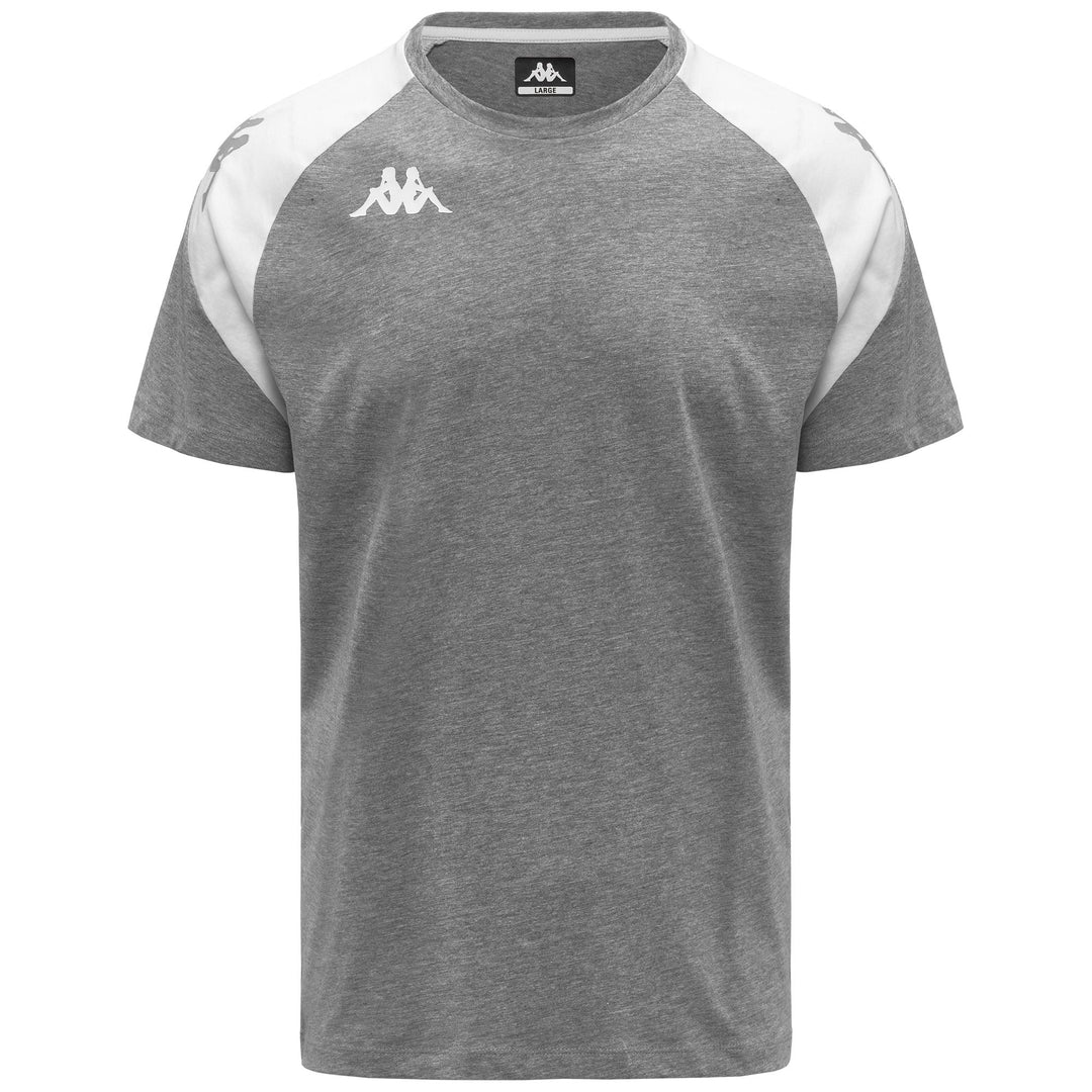 Camiseta de fútbol gris ajustada para hombre en tejido jersey 01